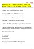 Business Of IT Applications D336 &lpar;ITIL Cert Prep&rpar; Questions And Answers Latest Update