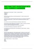 GEB 3006 TEST QUESTIONS WITH 100&percnt; CORRECT ANSWERS 
