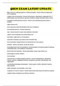QSEN EXAM LATEST UPDATE 