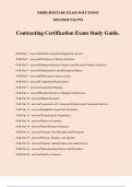 Contracting Certification Exam Study Guide&period;