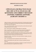 CPPO EXAM AND PRACTICE EXAM 2024- 2025 ACTUAL EXAM ALL 200 QUESTIONS AND CORRECT DETAILED ANSWERS &lpar;VERIFIED ANSWERS&rpar; &vert;ALREADY GRADED A&plus;