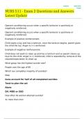 NURS 511 - Exam 2 Questions and Answers Latest Update