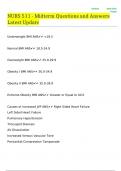 NURS 511 - Midterm Questions and Answers Latest Update