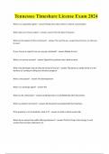 Tennessee Timeshare License Exam 2024