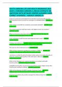 SOUTH CAROLINA LIFE AND HEALTH INSURANCE 2024 EXAM 2 VERSIONS &lpar;VERSION A AND B&rpar; COMPLETE 400 QUESTIONS WITH DETAILED VERIFIED ANSWERS &lpar;100&percnt; CORRECT ANSWERS&rpar; &sol; ALREADY GRADED A&plus;