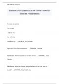 NDAEB PRACTICE QUESTIONS WITH CORRECT ANSWERS &lpar;VERIFIED FOR LEARNERS&rpar;