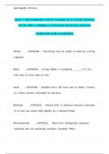 WGU C190 INTRODUCTION TO BIOLOGY EXAM 2023&24 WITH 100- CORRECT ANSWERS NEWEST UPDATE