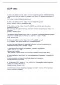 SOP test Questions and Answers 100% Solved