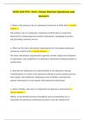 RITE AID PTU&colon; Unit 1 Exam Practice Questions and Answers