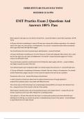 EMT Exam Bundle 100&percnt; Verified&period;