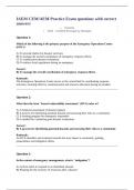 IAEM CEM&sol;AEM Practice Exam questions with correct answers