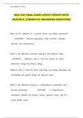 NSG-316 FINAL EXAM LATEST UPDATE WITH MULTIPLE&comma; CORRECTLY ANSWERED QUESTIONS