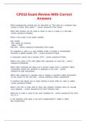 CP212 Exam Review With Correct Answers