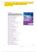 Test Bank for Lewis Medical Surgical Nursing 12th Edition by Mariann M&period; Harding&comma; Jeffrey Kwong-Chapters 1 to 69