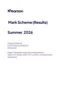 2026 Pearson Edexcel A Level HISTORY Paper 1 option 1c &lpar;9hio-1c&rpar; June 2026 Final Mark scheme