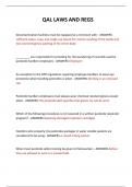 QAL LAWS AND REGS QUESTIONS AND ANSWERS 2024