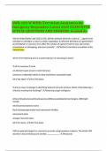 AWR-160-W WMD&sol;Terrorism Awareness for Emergency Responders Latest 2025 EXAM WITH ACTUAL QUESTIONS AND ANSWERS Graded A&plus;