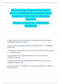 Cosmetology Virginia State Board  Review &lpar;2024&sol;2025&rpar; Complete Exam  Questions With Correct Detailed  Answers Already Graded A&plus; <UPDATED  VERSION>
