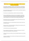 BMS Exam 1 Questions with 100&percnt; Verified Correct Answers 2024&sol;2025