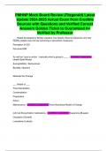 PMHNP Mock Board Review &lpar;Fitzgerald&rpar; Latest Update 2024-2025 Actual Exam from Credible Sources with Questions and Verified Correct Answers Golden Ticket to Guaranteed A&plus; Verified by Professor