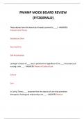  PMHNP MOCK BOARD REVIEW &lpar;FITZGERALD&rpar; QUESTIONS AND ANSWERS 2024