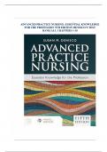 TEST BANK FOR ADVANCED PRACTICE NURSING&colon; ESSENTIAL KNOWLEDGE FOR THE PROFESSION 5TH EDITION DENISCO&rsquo;S&sol;ALL CHAPTERS 1-30 &sol;COMPLETE SOLUTION GUIDE&period;