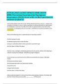 ACTUAL 2025 LATEST UPDATE AWR-160-W WMD&sol;Terrorism Awareness for Emergency Responders &lpar;TEEX&rpar; Exam with verified questions & answers Graded A&plus;