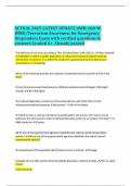 ACTUAL 2025 LATEST UPDATE AWR-160-W WMD&sol;Terrorism Awareness for Emergency Responders Exam with verified questions & answers Graded A&plus; Already passed
