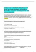 ACTUAL 2025 LATEST UPDATE AWR-160-W WMD&sol;Terrorism Awareness for Emergency Responders Exam with verified questions and answers Graded A&plus;