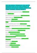 WGU C804 MEDICAL TERMINOLOGY EXAM AND PRE ASSESSMENT EXAM ACTUAL EXAM COMPLETE 500 QUESTIONS WITH DETAILED VERIFIED ANSWERS &lpar;100&percnt; CORRECT ANSWERS&rpar; &sol;ALREADY GRADED A&plus;