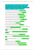 WGU C804 MEDICAL TERMINOLOGY EXAM AND PRE ASSESSMENT EXAM ACTUAL EXAM COMPLETE 500 QUESTIONS WITH DETAILED VERIFIED ANSWERS &lpar;100&percnt; CORRECT ANSWERS&rpar; &sol;ALREADY GRADED A&plus;