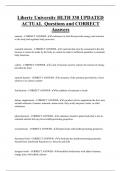 Liberty University HLTH 330 UPDATED ACTUAL Questions and CORRECT  Answers