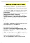 MMG 301 Exam Latest Update 
