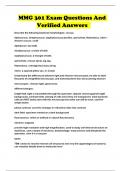 MMG 301 Exam Questions And Verified Answers 