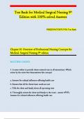 Test Bank for Medical Surgical Nursing 9th Edition with 100&percnt; solved Answers