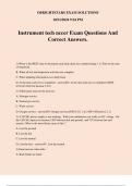 Instrument tech nccer Exam Questions And Correct Answers&period;