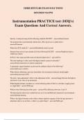 Instrumentation PRACTICE test &lpar;103Q's&rpar; Exam Questions And Correct Answers