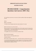 iPLEDGE REMS - Comprehension Questions And Answers 100&percnt; Pass