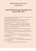 InterNACHI Exam part 2 Questions And Answers 100&percnt; Pass&period;