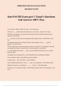 InterNACHI Exam part 1 Yianni's Questions And Answers 100&percnt; Pass&period;