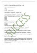 CODE HS ANSWERS&colon; LESSONS 1-20