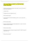 TPC ELECTRICAL SAFETY & PROTECTION EXAM 2024&sol;2025