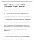 MDCA 1321 Exam Review Ch 15 Questions & Answers 2024&sol;2025 