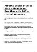 Alberta Social Studies 20-1 - Final Exam Practice with 100- correct answers&period;