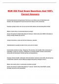 NUR 452 PACKAGED EXAMS &lpar;A&plus; GRADED&rpar;