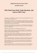MS1 Final Exam Study Guide Questions And Answers 100&percnt; Pass&period;