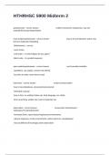 HTHRHSC 5900 Midterm 2 Certification Exam Example Questions And Answers&period;