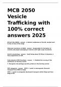 MCB 2050 Vesicle Trafficking with 100- correct answers 2025&period;