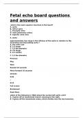 Fetal echo board questions with verified solutions&period;