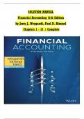 Solution Manual For Financial Accounting&comma; 11th Edition by Jerry J&period; Weygandt&comma; Paul D&period; Kimmel&comma; Verified Chapters 1 - 13&comma; Complete Newest Version
